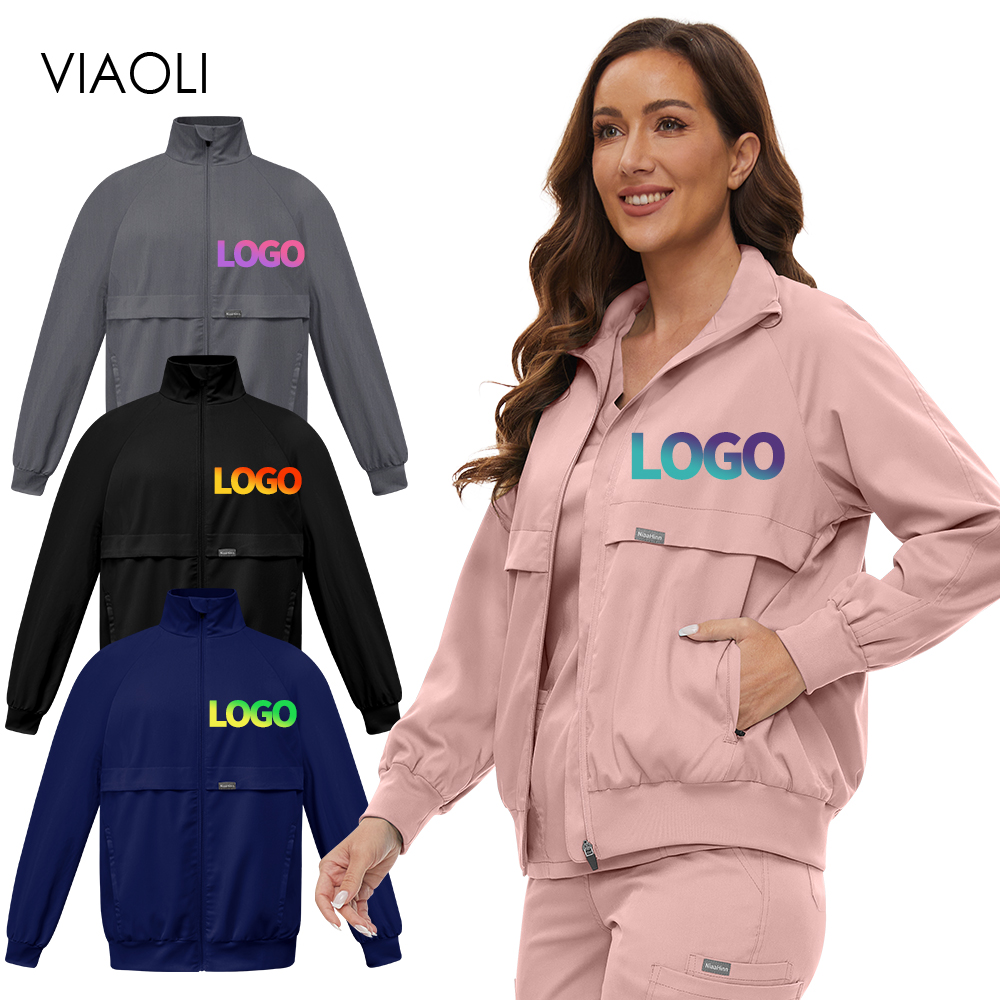Medical Lab Logo - Custom Logo Long Sleeve Jacket Doctor