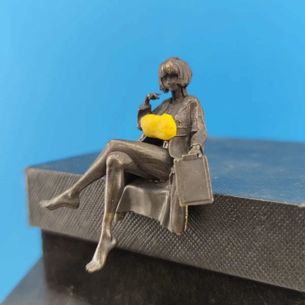 6cm Antique Brass Female Docto - Medical Lab Officer 评论和价格