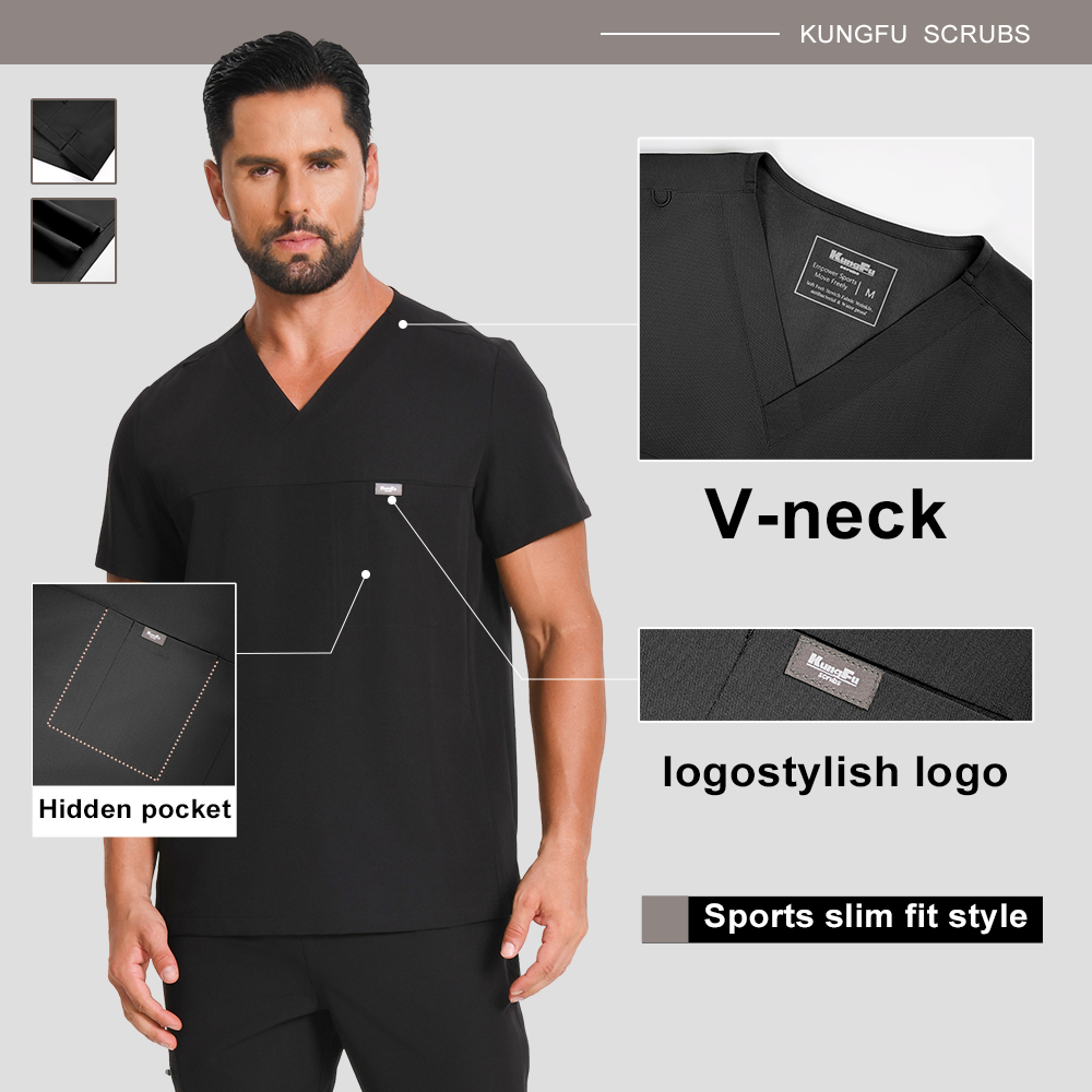 KUNGFU SCRUBS Men Surgical Uni - Medical Lab Uniform 评论和价格