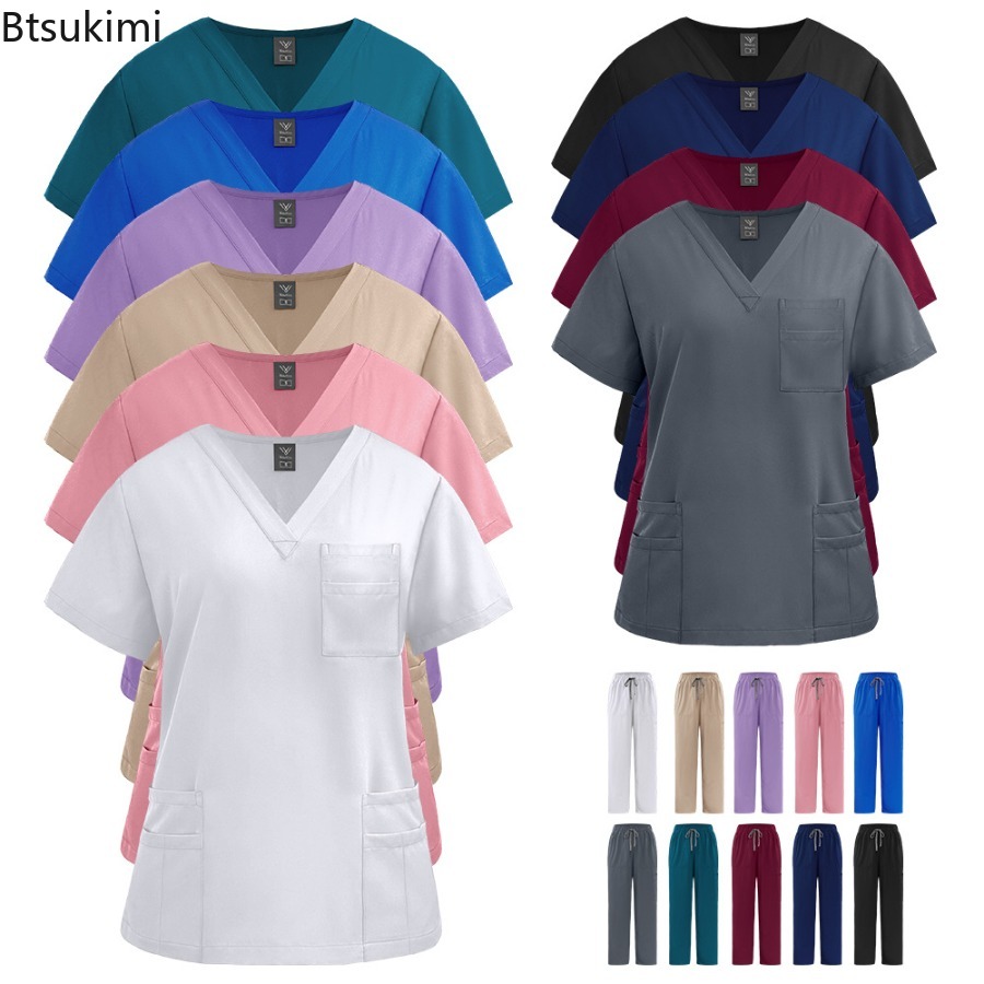 Uniform Nurse Women Scrub Shor - Medical Lab Uniform 评论和价格