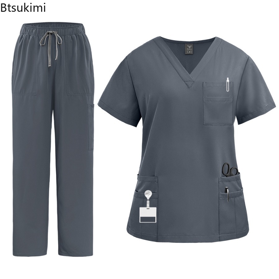 Uniform Nurse Women Scrub Shor - Medical Lab Uniform 评论和价格