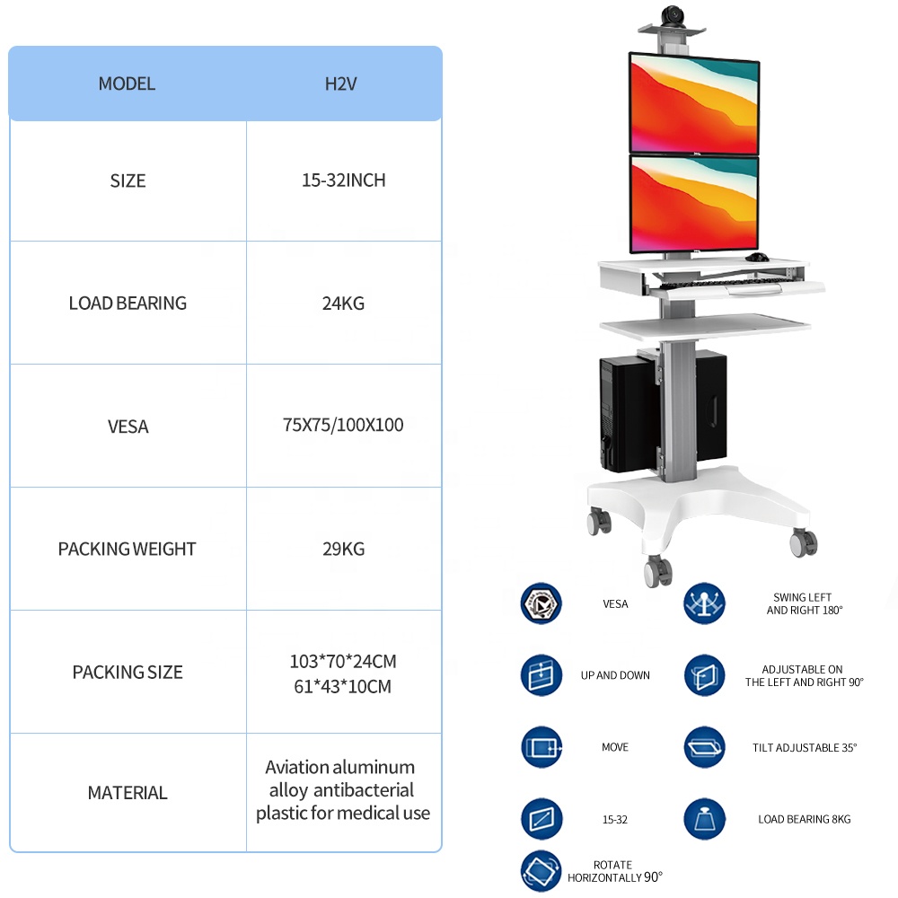 Mobile Adjustable Hospital Med - Medical Lab Officer 评论和价格