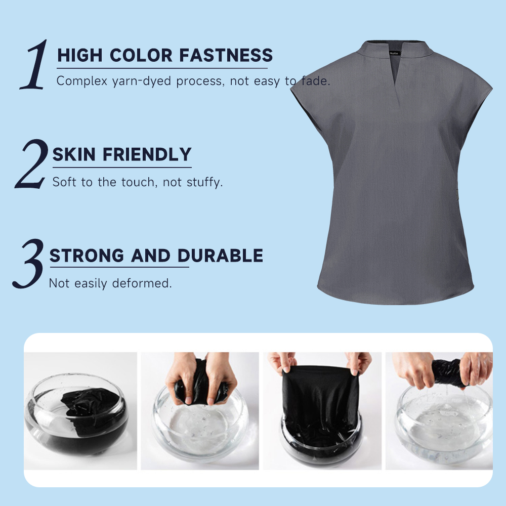 Fashion Stand Collar Scrubs To - Medical Lab Uniform 评论和价格