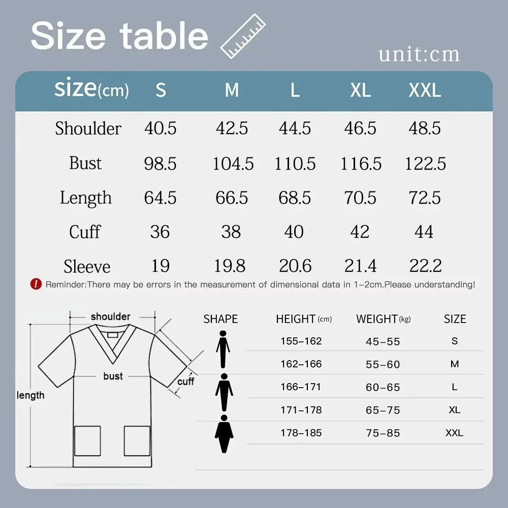 Women Short Sleeve V Neck Shir - Medical Lab Uniform 评论和价格