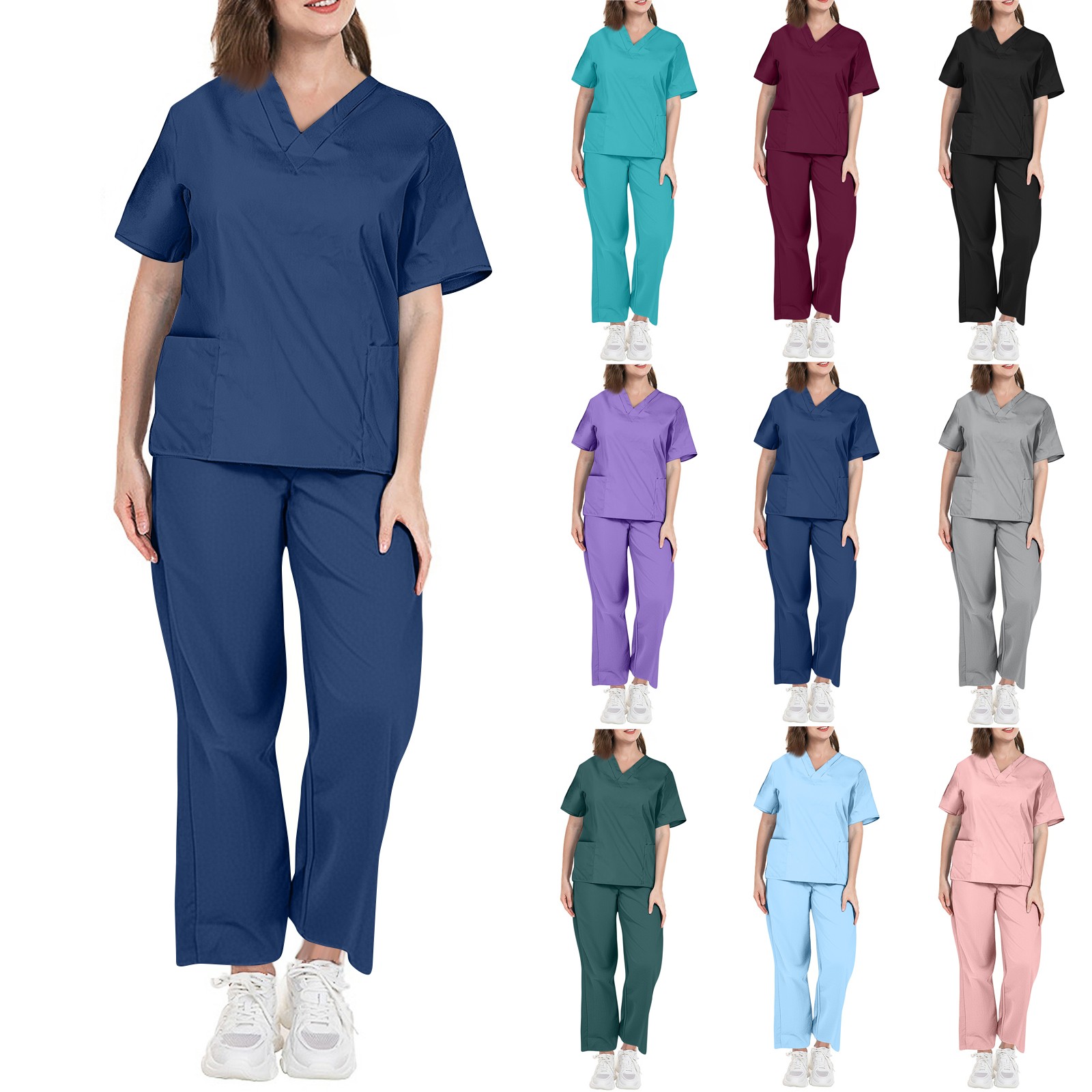 Women Jogger Sets Beauty Costu - Medical Lab Uniform 评论和价格