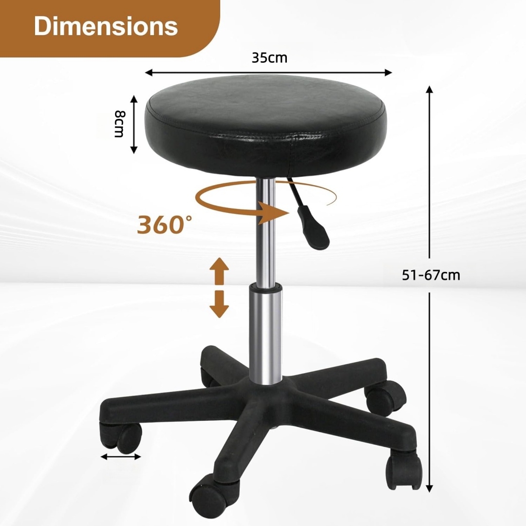 Rolling Stool With Wheels PVC  - Medical Lab Officer 评论和价格