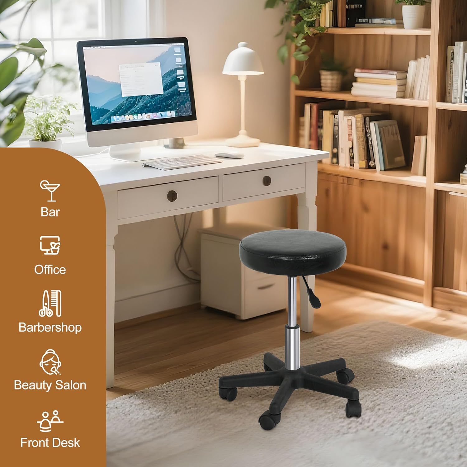Rolling Stool With Wheels PVC  - Medical Lab Officer 评论和价格