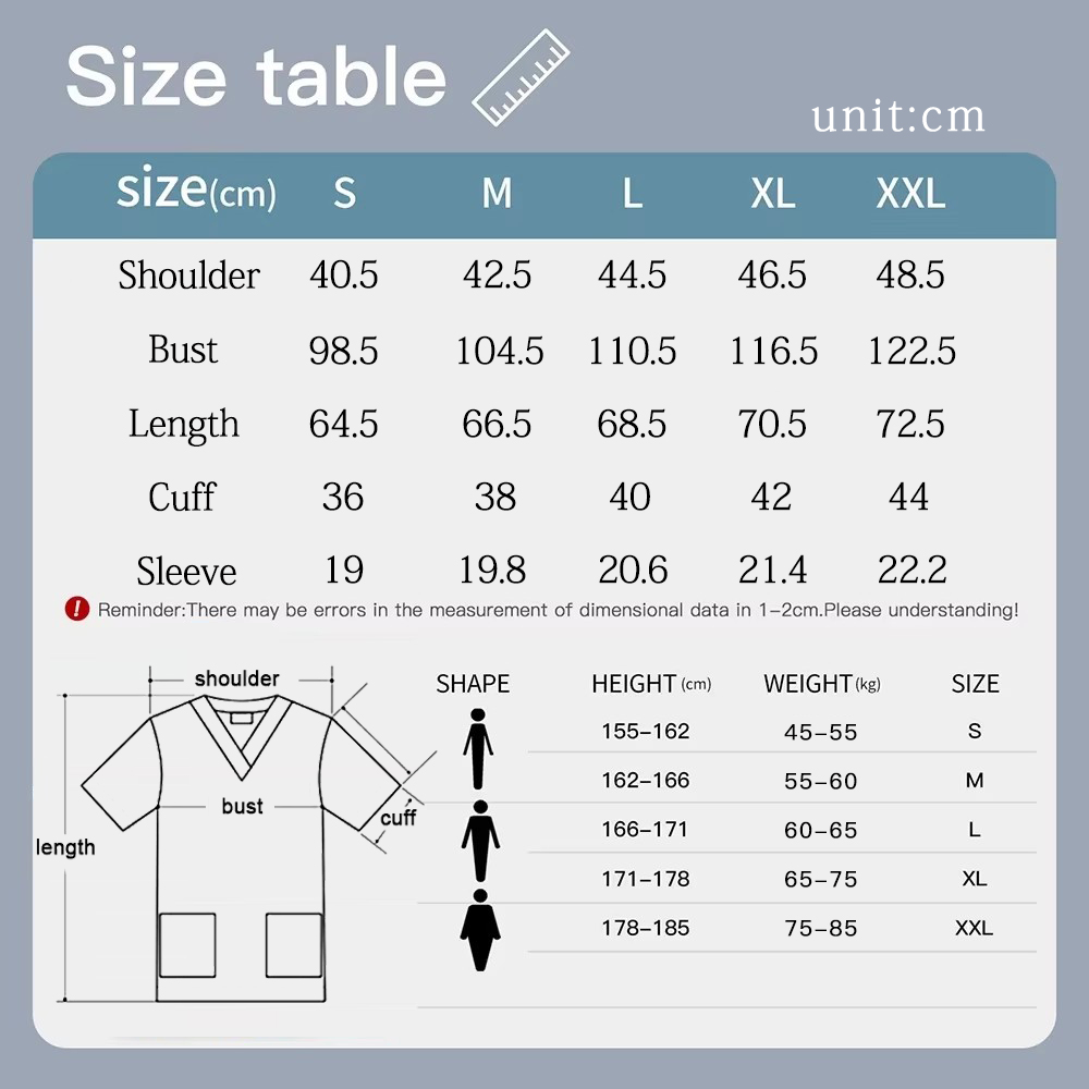 Stretch Cute Cartoon Print Nur - Medical Lab Uniform 评论和价格