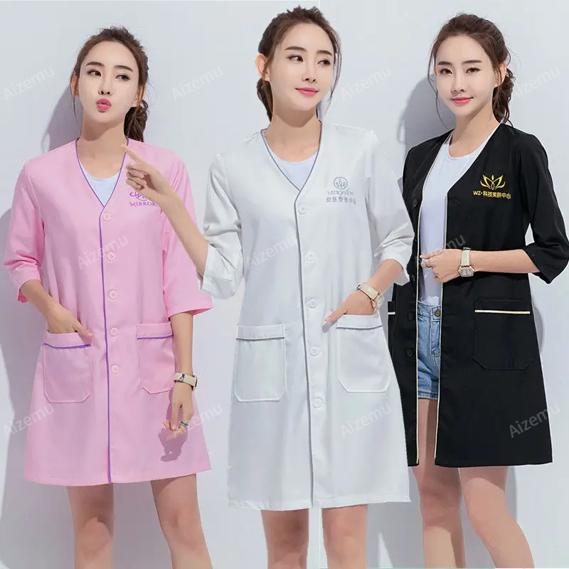 Black short beauty uniform dre - Medical Lab Logo 评论和价格