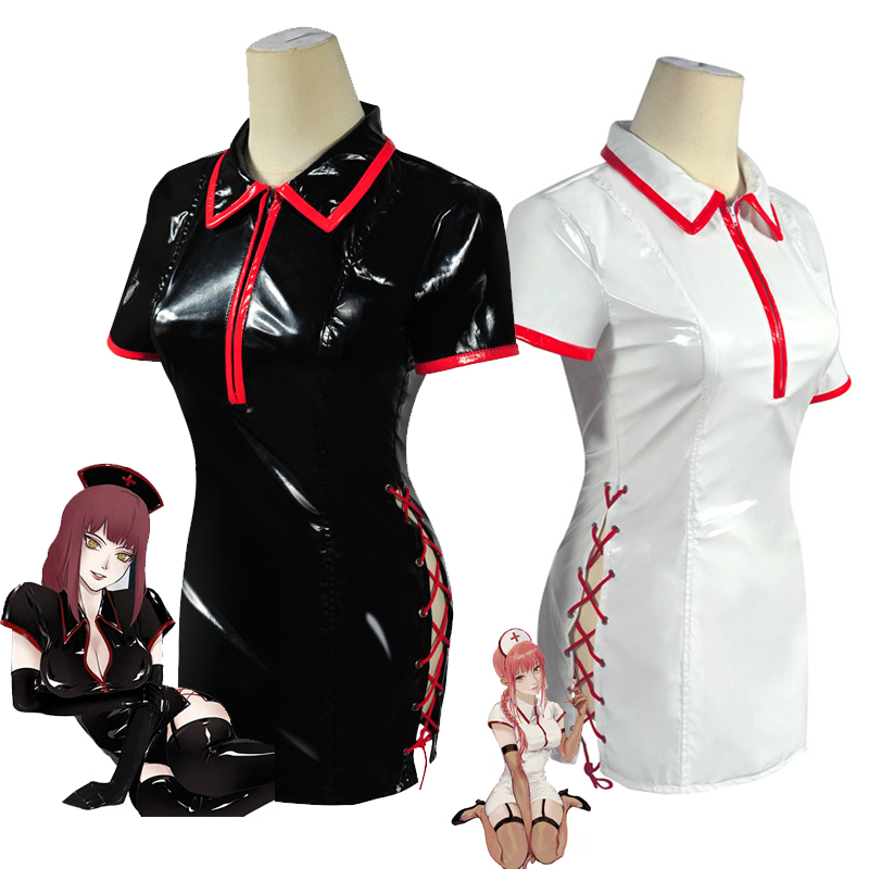 Anime Chainsaw Man Cosplay Cos - Medical Lab Uniform 评论和价格