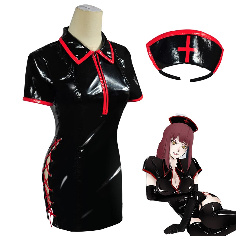 Anime Chainsaw Man Cosplay Cos - Medical Lab Uniform 评论和价格