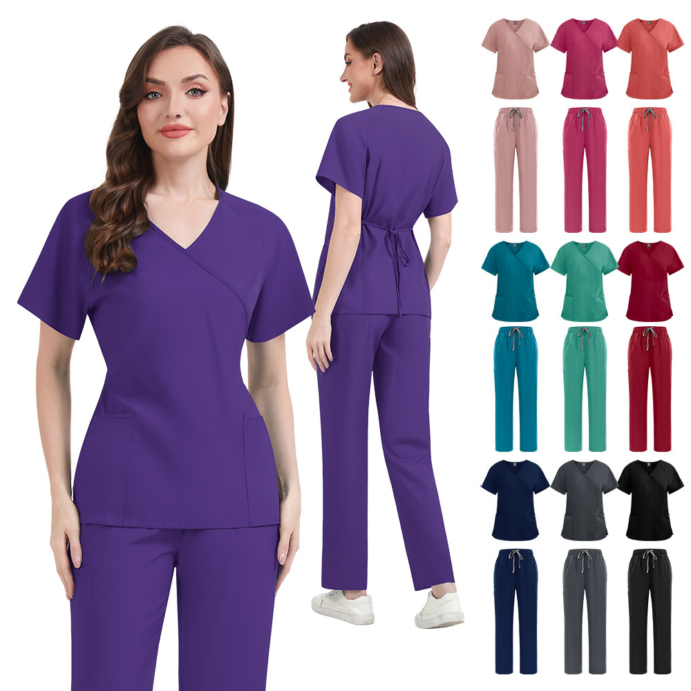 Slim Fit Women Scrubs Sets Hos - Medical Lab Uniform 评论和价格