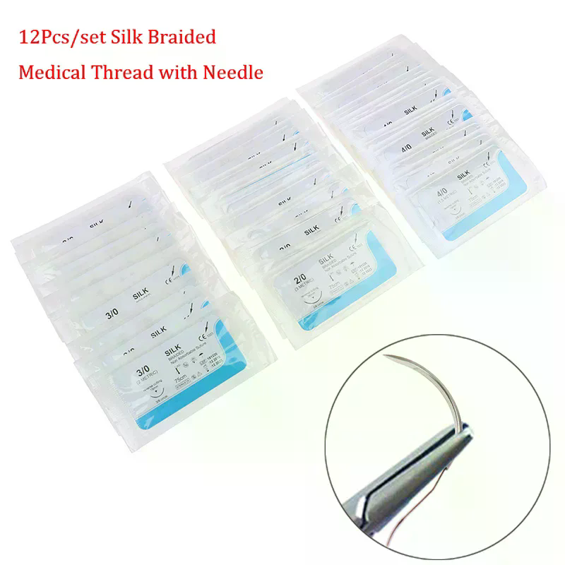 12PCS Silk Dental Suture Kit S - Medical Lab Kit 评论和价格