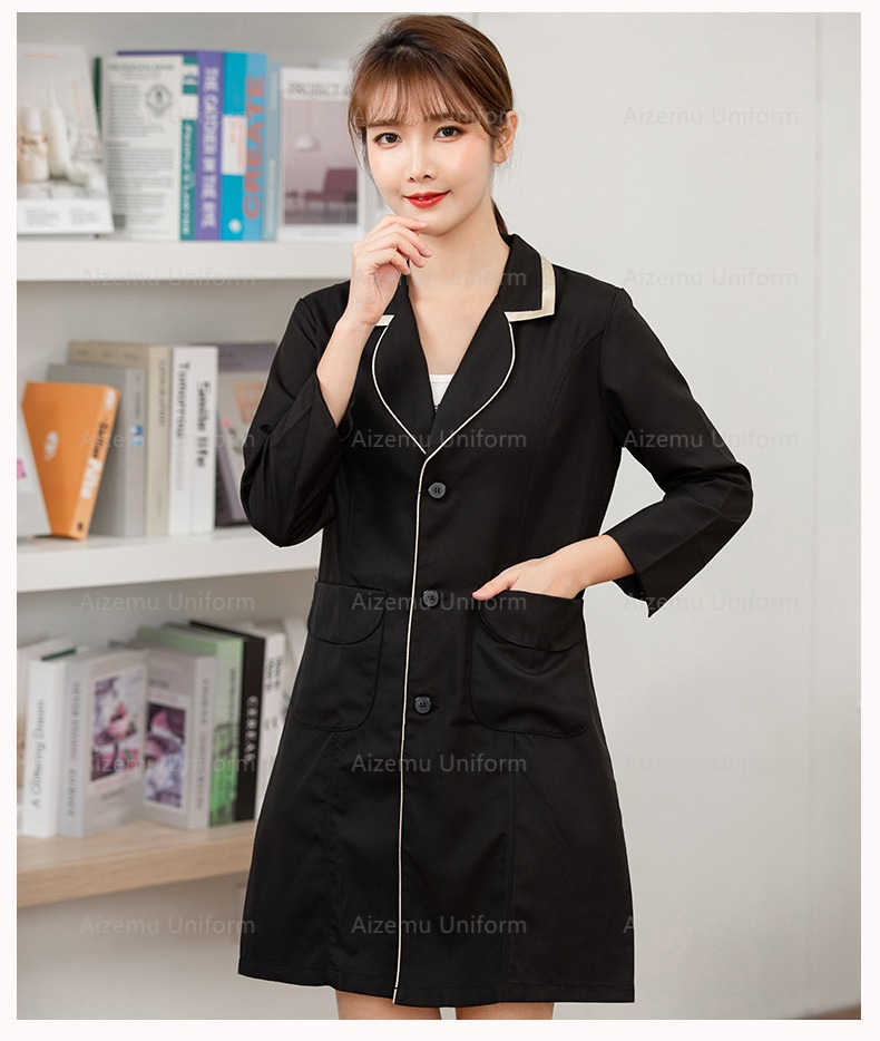 New Black beauty uniform with  - Medical Lab Logo 评论和价格